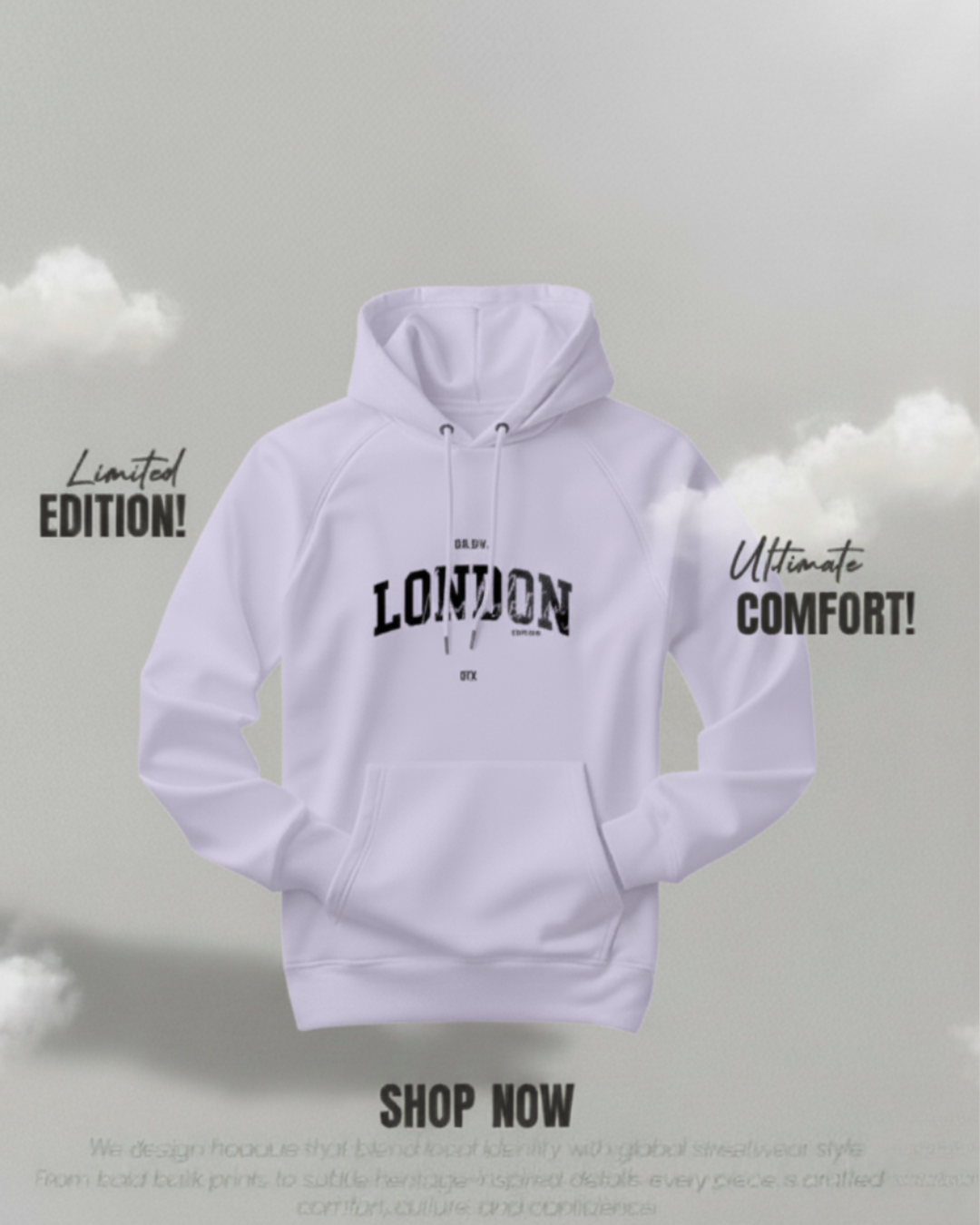 Oversized Hoodie | Unisex Heavy Cotton Streetwear | Zortax