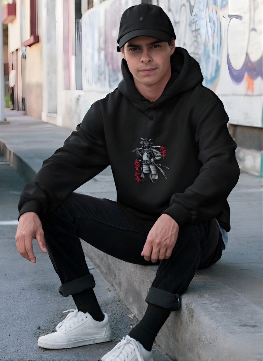 Japanese Samurai Graphic Hoodie | Limited Edition Oversized Streetwear | Zortax
