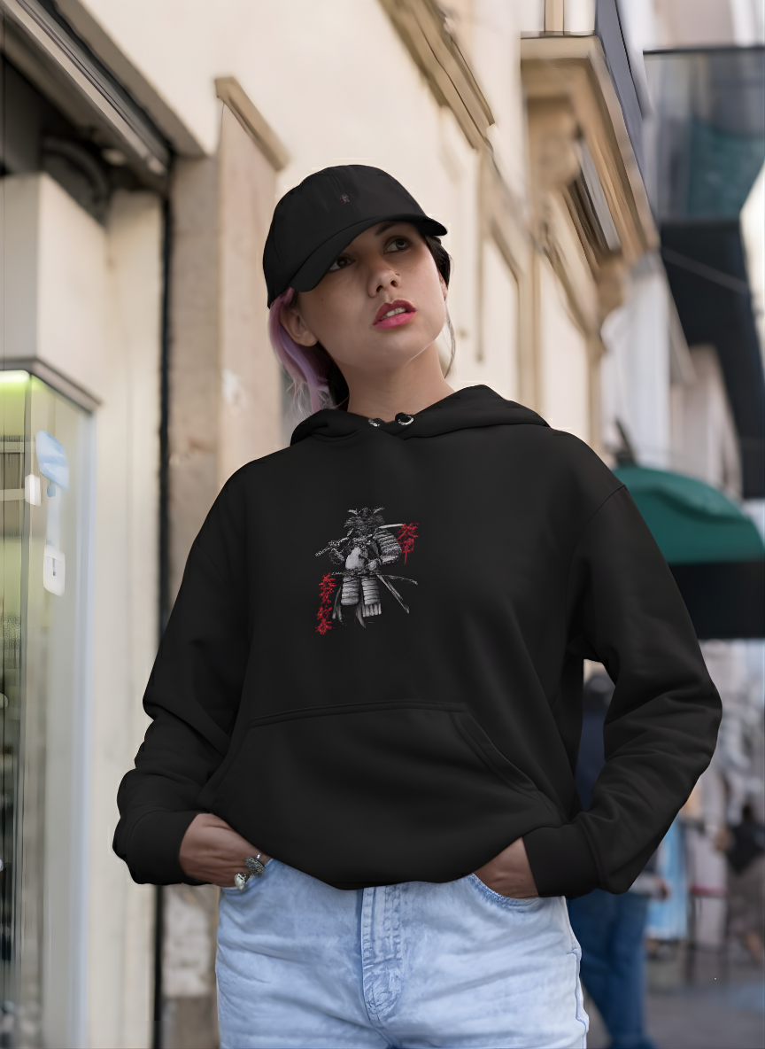 Japanese Samurai Graphic Hoodie | Limited Edition Oversized Streetwear | Zortax
