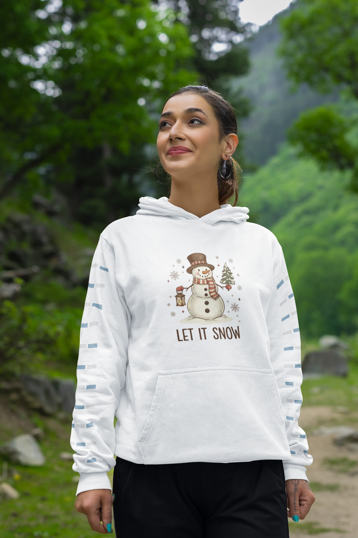 ZORTAX Let It Snow Unisex Oversized Hoodie – Winter Edition Streetwear India